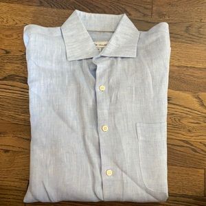 Linen Peter Millar Size M Men’s Button Down